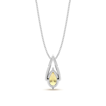 Gelber Diamant Solitär Anhänger