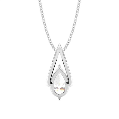 Prong-Einstellung Diamant Solitaire Anhänger