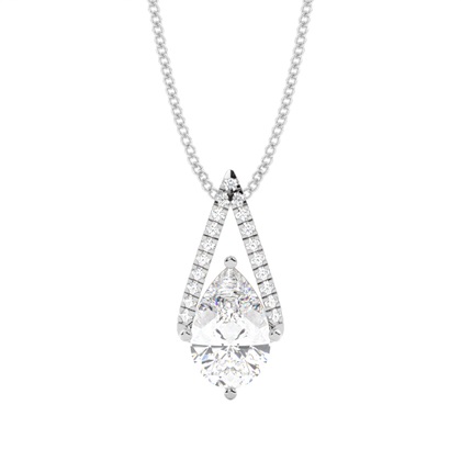 Pear Diamond Pendants