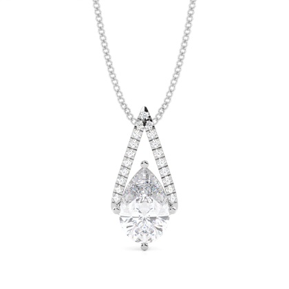 Pear Diamond Pendants