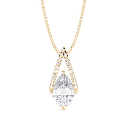 Prong Setting Moissanite Solitaire Pendant