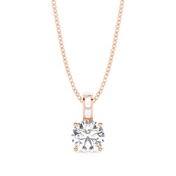 Prong Setting Diamond Solitaire Pendant