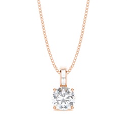 Prong Setting Moissanite Solitaire Pendant