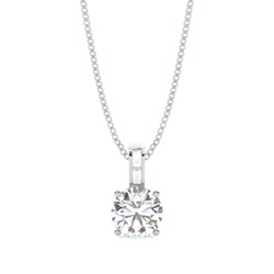 Prong Setting Diamond Solitaire Pendant