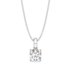 Prong Setting Moissanite Solitaire Pendant