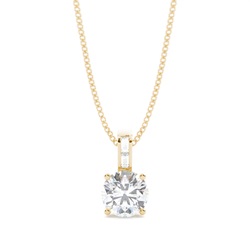 Prong Setting Moissanite Solitaire Pendant