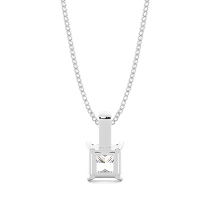 Prong-Einstellung Diamant Solitaire Anhänger