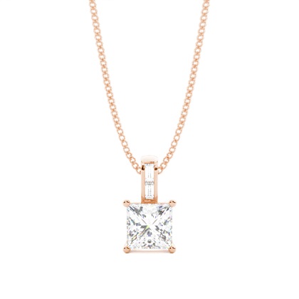 Rose Gold Diamond Pendants & Necklaces