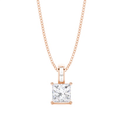 Prong Setting Moissanite Solitaire Pendant