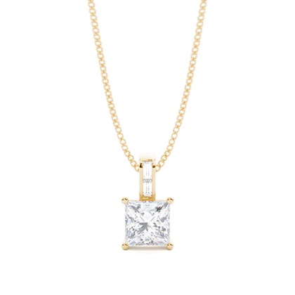 Prong Setting Moissanite Solitaire Pendant