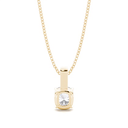 Yellow Gold Moissanite Pendants