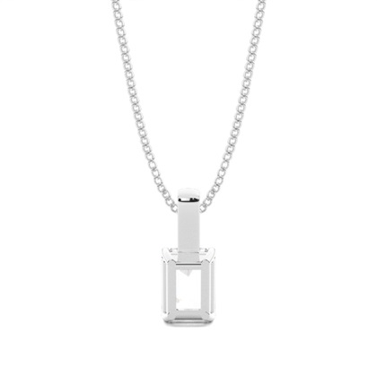 Prong-Einstellung Diamant Solitaire Anhänger