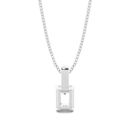 Prong-Einstellung Moissanit Solitaire Anhänger