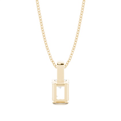 Prong-Einstellung Diamant Solitaire Anhänger