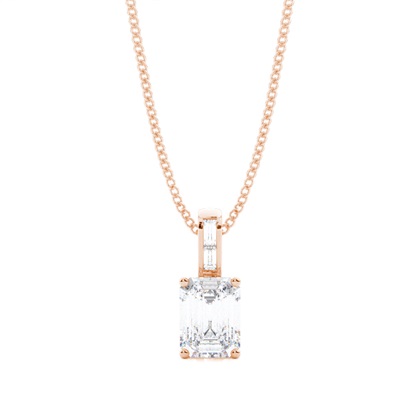 Prong Setting Moissanite Solitaire Pendant