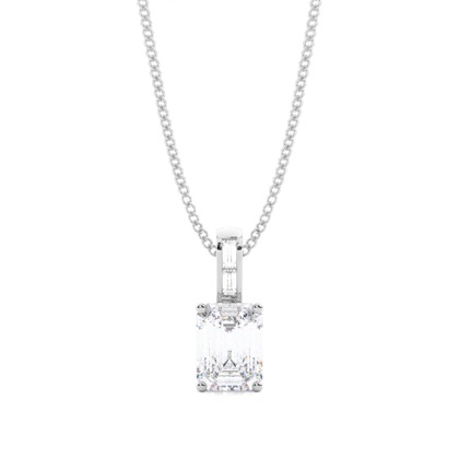 Prong Setting Moissanite Solitaire Pendant