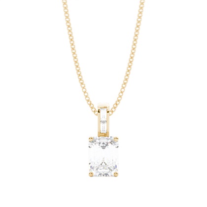 Emerald Diamond Pendants