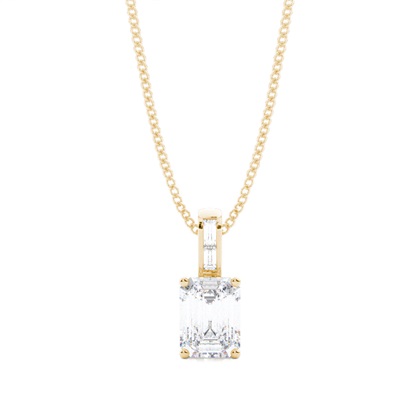 Prong Setting Moissanite Solitaire Pendant