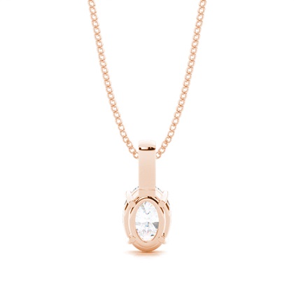 Rose Gold Moissanite Pendants