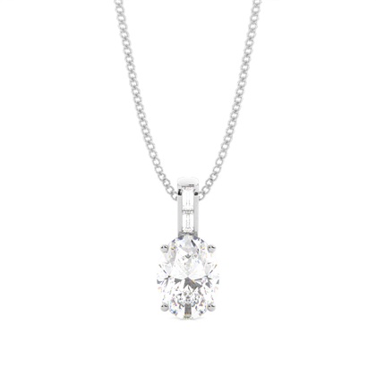 Prong Setting Diamond Solitaire Pendant