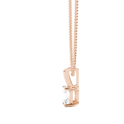 Prong-Einstellung Diamant Solitaire Anhänger