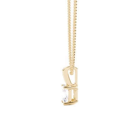 Prong-Einstellung Diamant Solitaire Anhänger