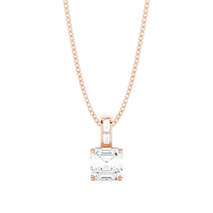 Rose Gold Diamond Pendants & Necklaces
