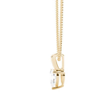 Prong-Einstellung Diamant Solitaire Anhänger