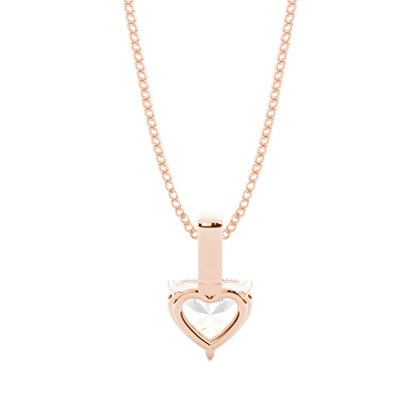 Prong-Einstellung Diamant Solitaire Anhänger