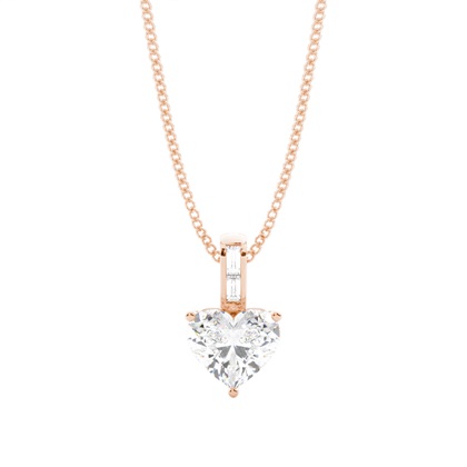 Rose Gold Diamond Pendants & Necklaces