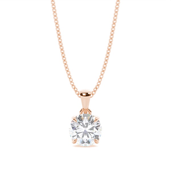 Prong Setting Moissanite Solitaire Pendant