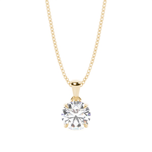 Prong Setting Diamond Solitaire Pendant