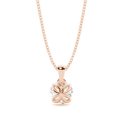 Prong-Einstellung Moissanit Solitaire Anhänger