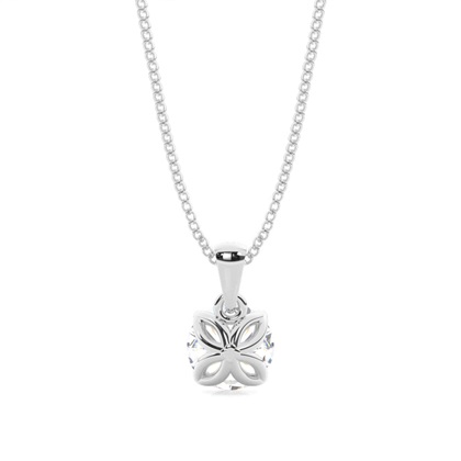 Prong-Einstellung Diamant Solitaire Anhänger