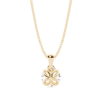 Prong-Einstellung Diamant Solitaire Anhänger