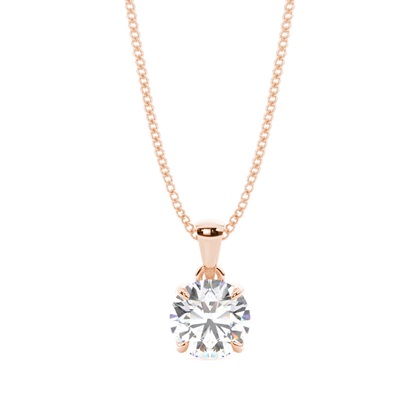 Rose Gold Diamond Pendants & Necklaces