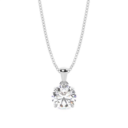 Prong Setting Diamond Solitaire Pendant