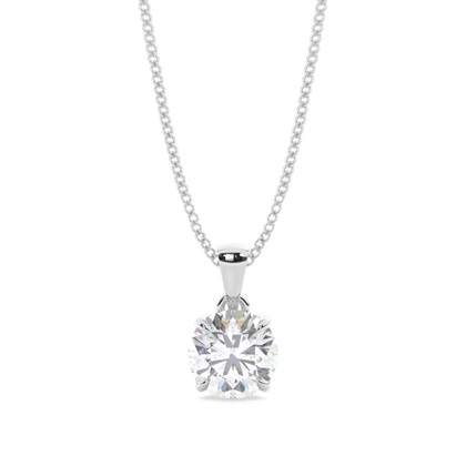 Prong Setting Moissanite Solitaire Pendant