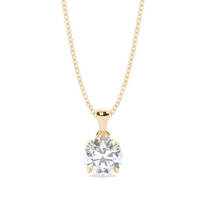 Prong Setting Moissanite Solitaire Pendant