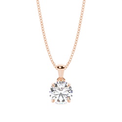 Prong Setting Diamond Solitaire Pendant