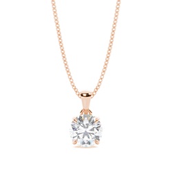 Prong Setting Moissanite Solitaire Pendant