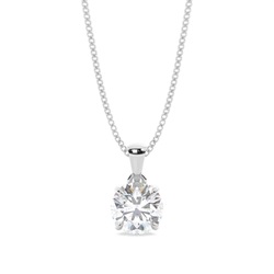 Prong Setting Moissanite Solitaire Pendant
