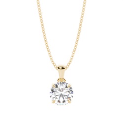 Prong Setting Diamond Solitaire Pendant
