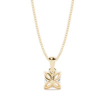 Yellow Gold Moissanite Pendants