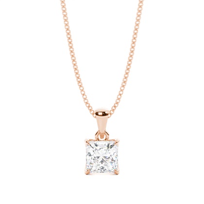 Rose Gold Diamond Pendants & Necklaces