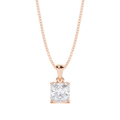 Rose Gold Diamond Pendants & Necklaces