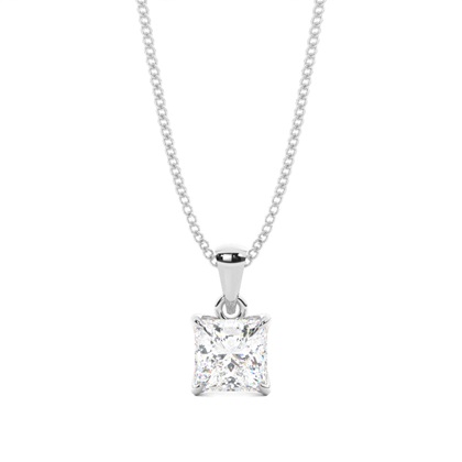 Princess Cut Diamond Pendants