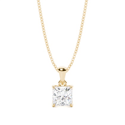 Princess Cut Diamond Pendants