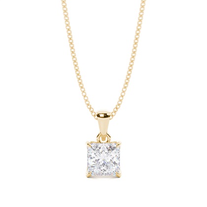 Princess Cut Diamond Pendants