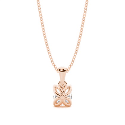 Rose Gold Moissanite Pendants